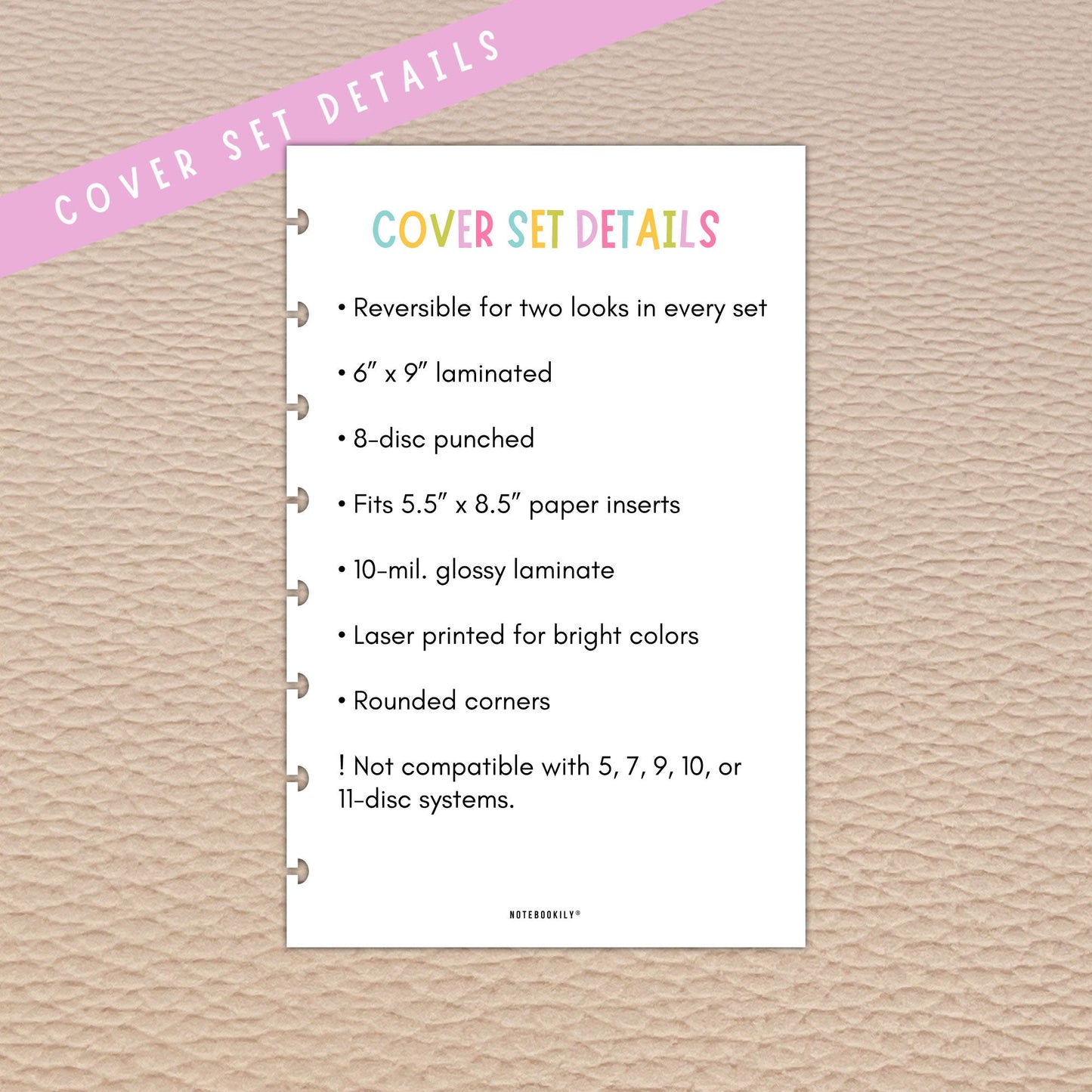 Charleston Junior Discbound Notebook Covers
