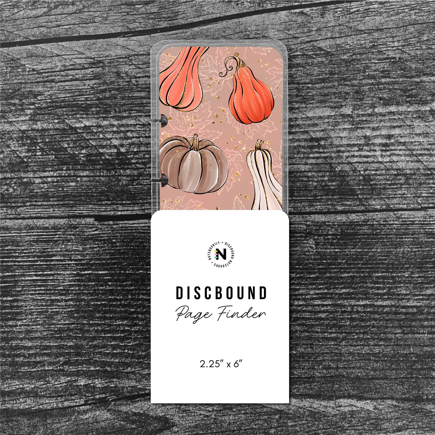 Autumn Pumpkins Discbound Page Finder Bookmark