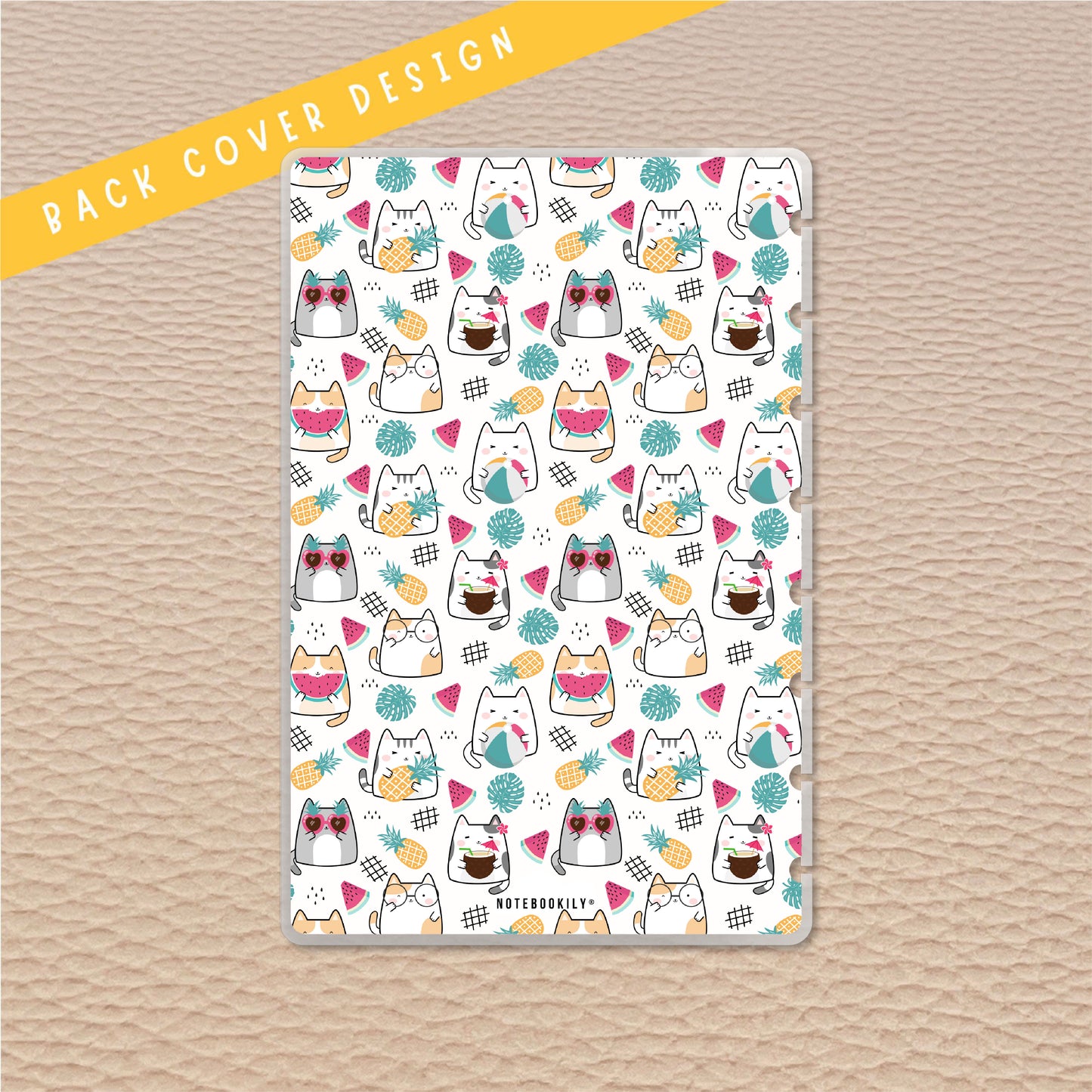 Summer Cats Junior Discbound Notebook Covers