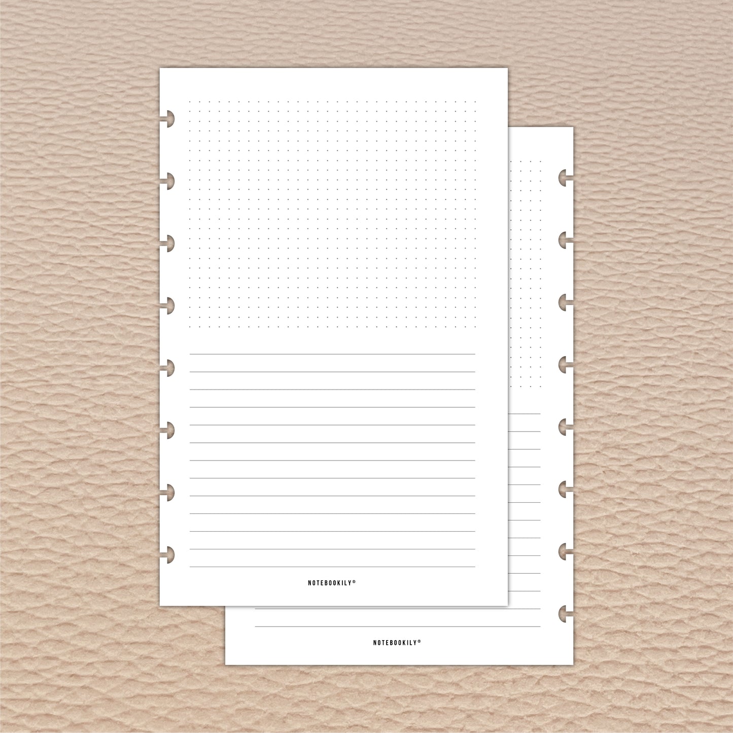 Dotted Lined Junior Discbound Paper Inserts