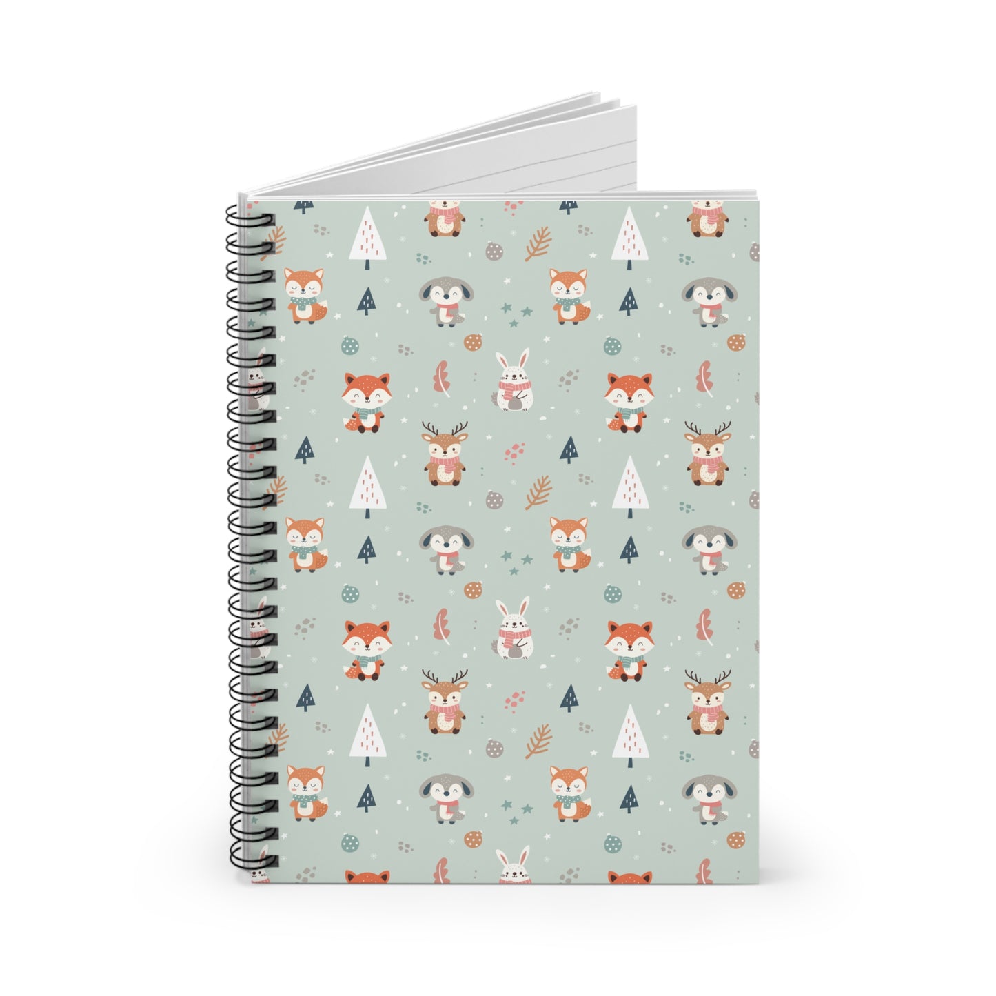 Charming Woodland Animals Spiral Notebook