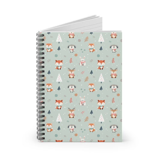 Charming Woodland Animals Spiral Notebook