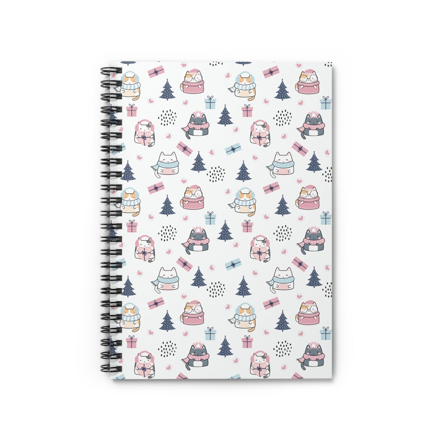 Snow Day Cats Spiral Notebook