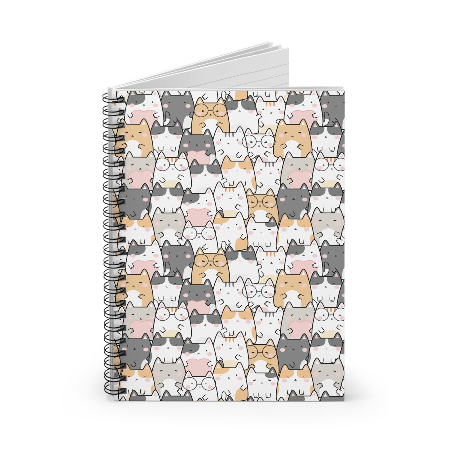 Cozy Calico Cats Spiral Notebook