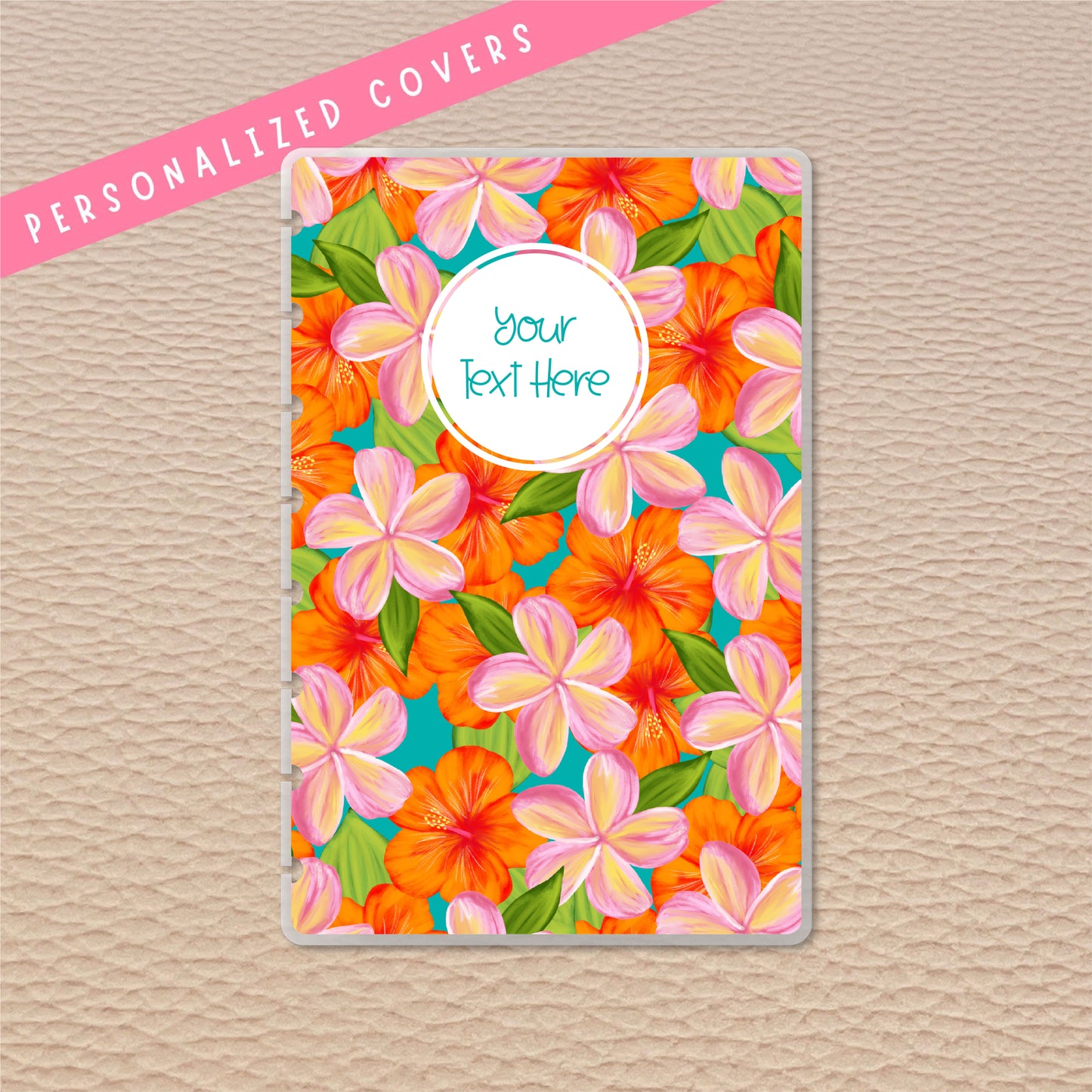 Hawaiian Floral Junior Discbound Notebook Covers