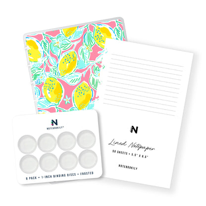 Preppy Lemons Discbound Notebook Kit