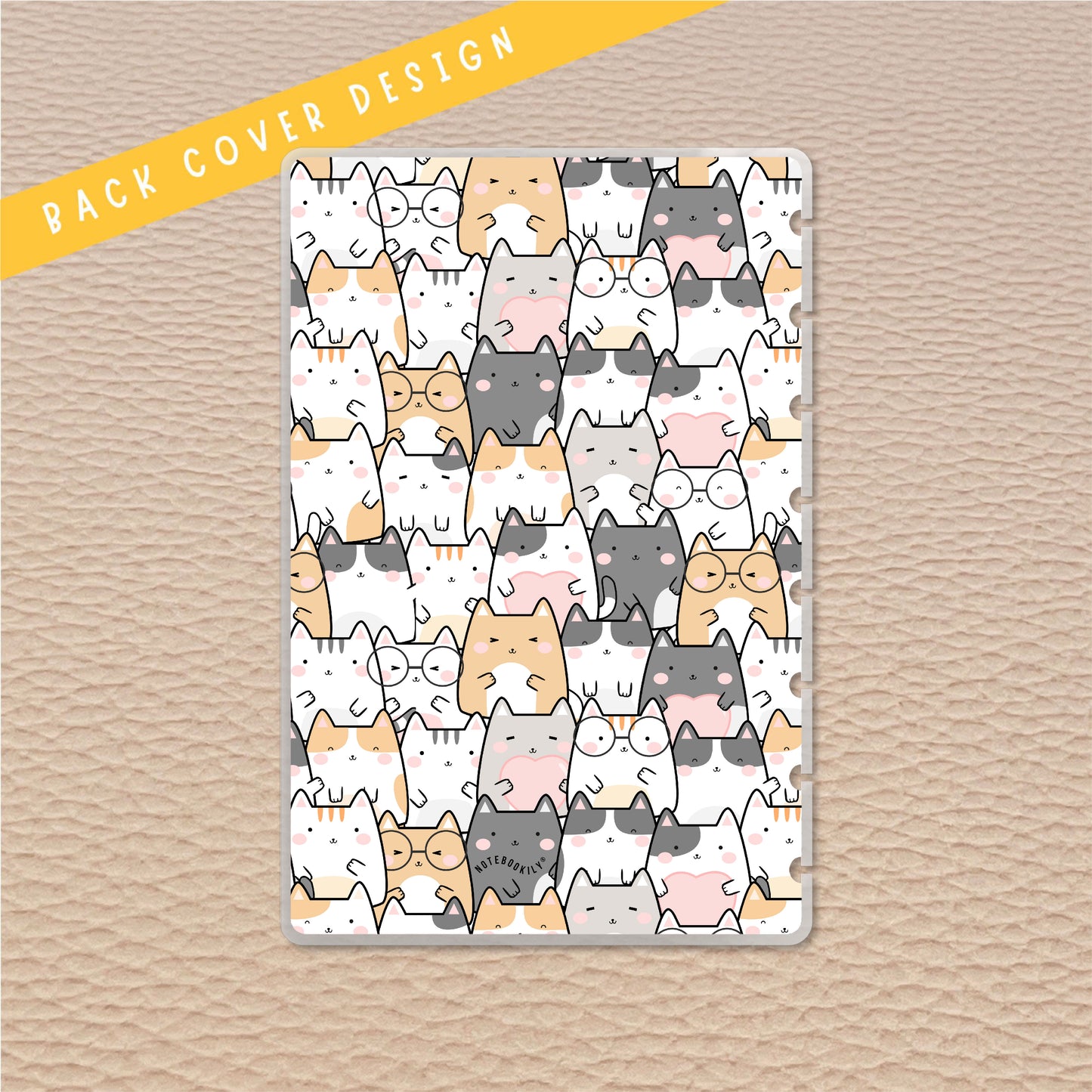 Kawaii Cats Junior Discbound Notebook Covers