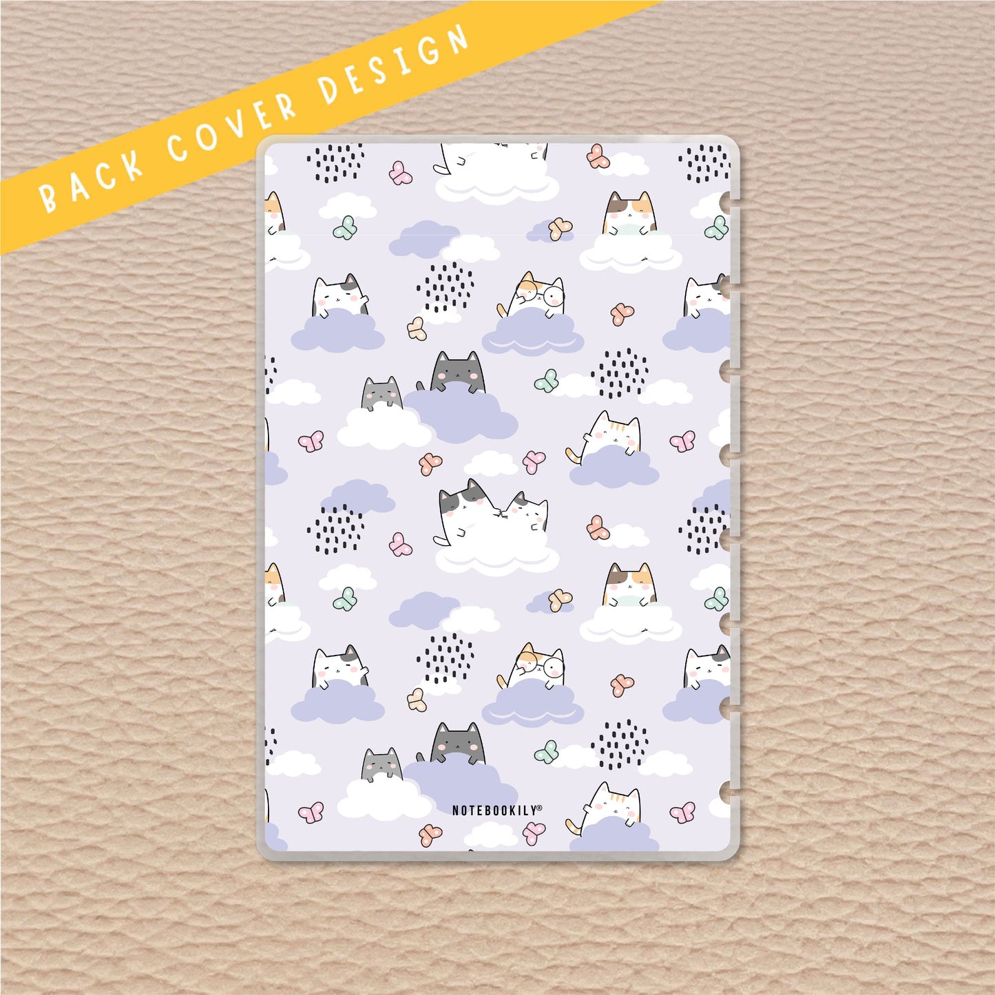 Cloud Cats Junior Discbound Notebook Covers