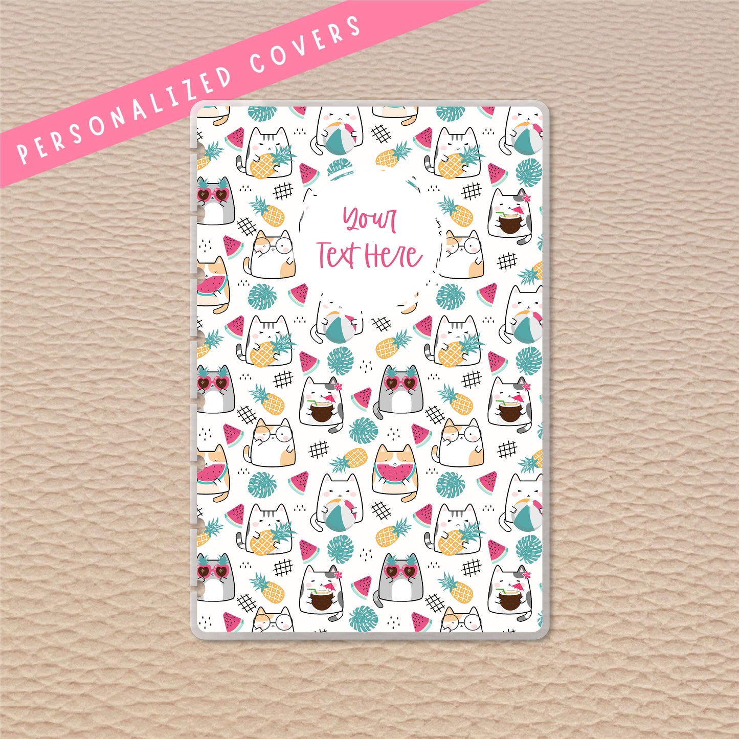 Summer Cats Junior Discbound Notebook Covers