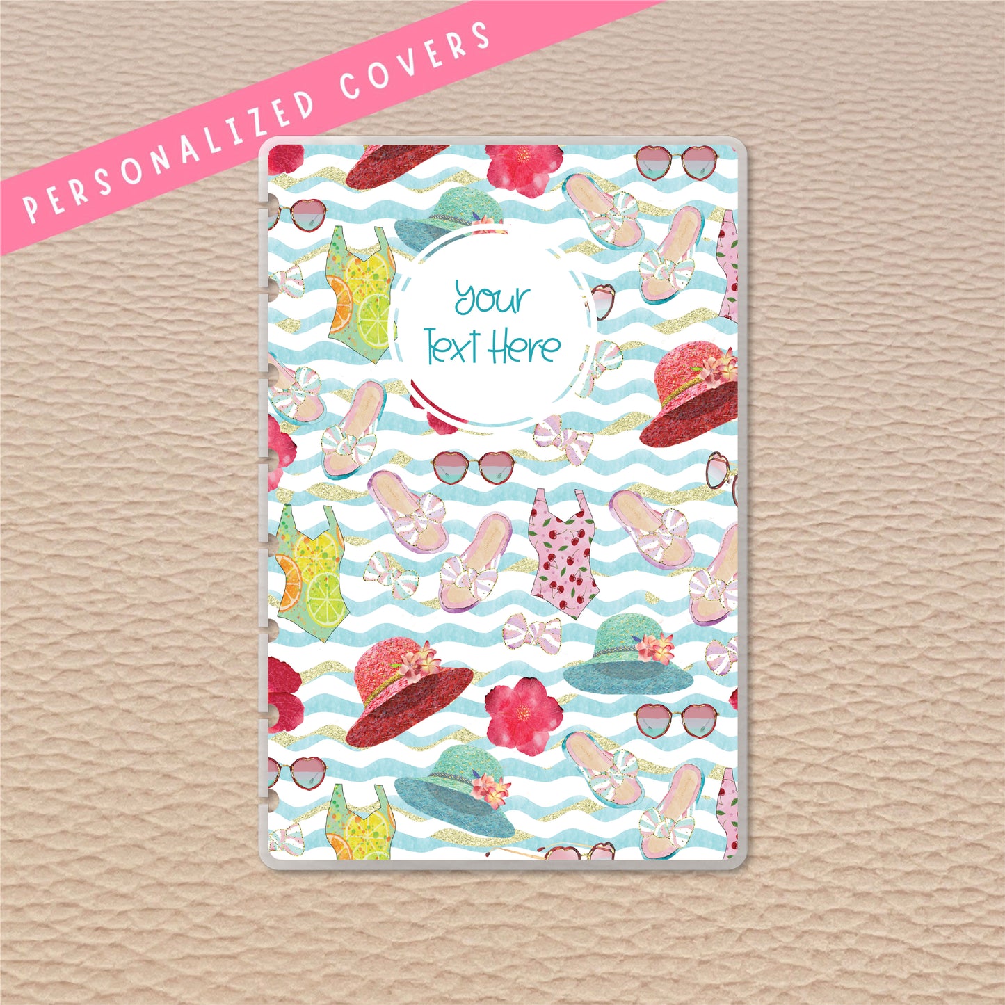 Beach Vacay Junior Discbound Notebook Covers