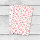 Pink and Gray Hearts Junior Discbound Planner and Notebook Covers