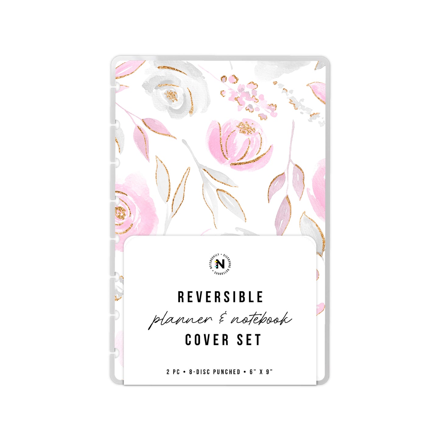 Watercolor Floral Discbound Notebook Kit