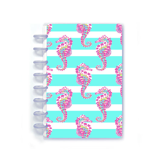 Preppy Seahorse Discbound Notebook Kit