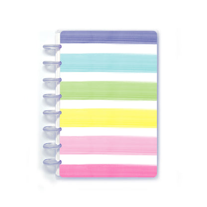 Watercolor Stripes Discbound Notebook Kit