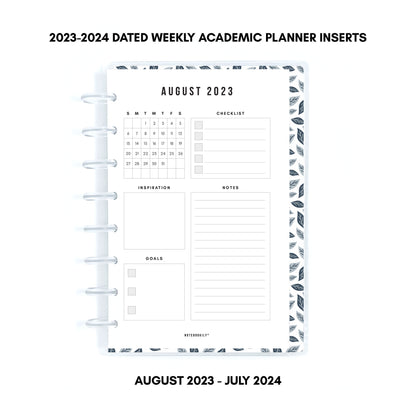 Dated Academic Weekly | Discbound Paper Inserts