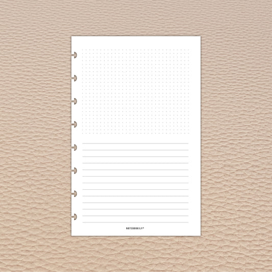 Dotted Lined Junior Discbound Paper Inserts