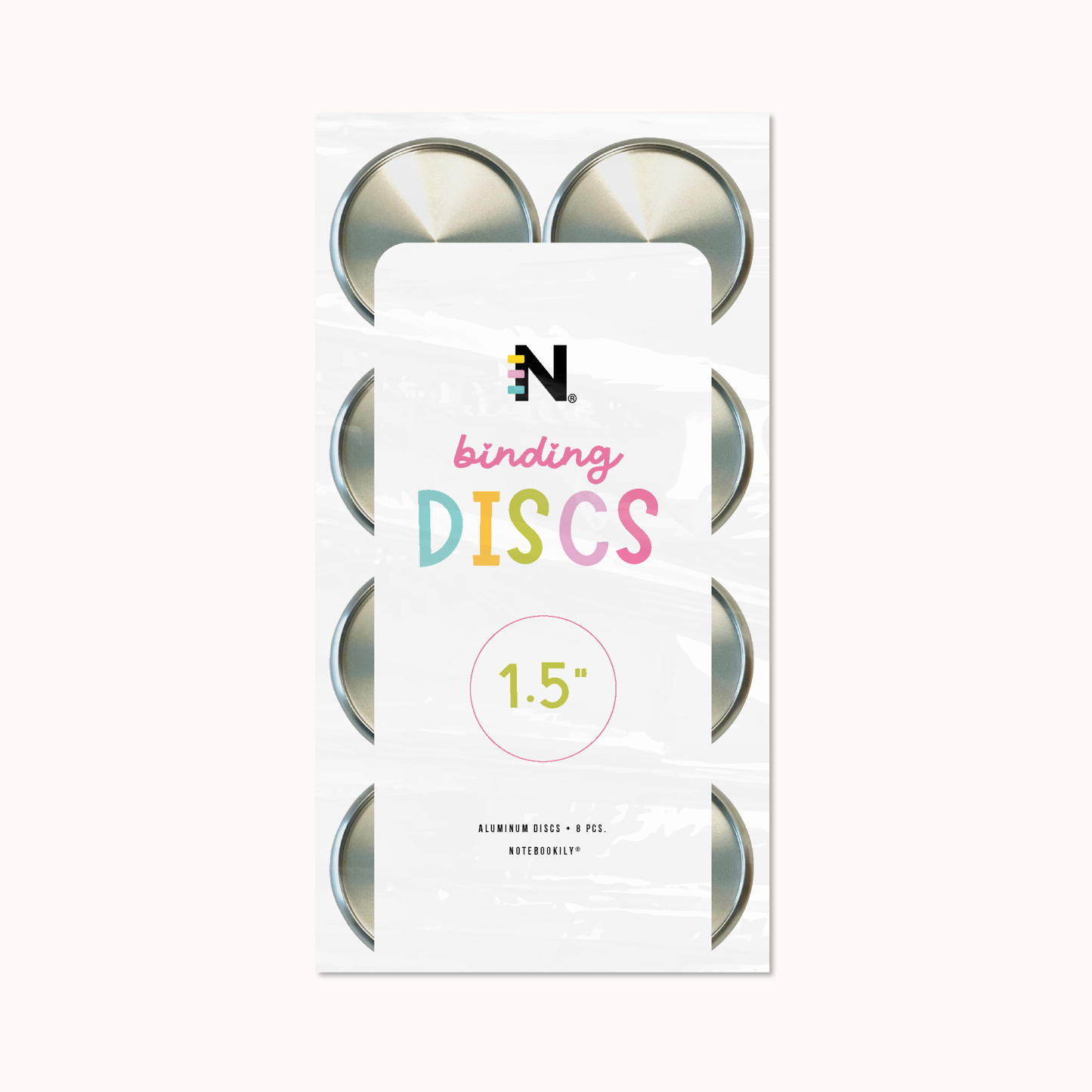 Silver Binding Discs 1.5"