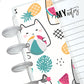 Cute Summer Cats Discbound Page Finder Bookmark
