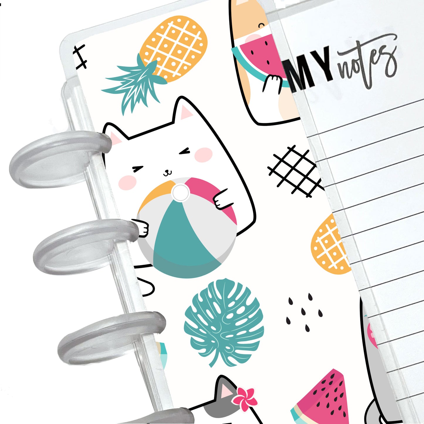 Cute Summer Cats Discbound Page Finder Bookmark