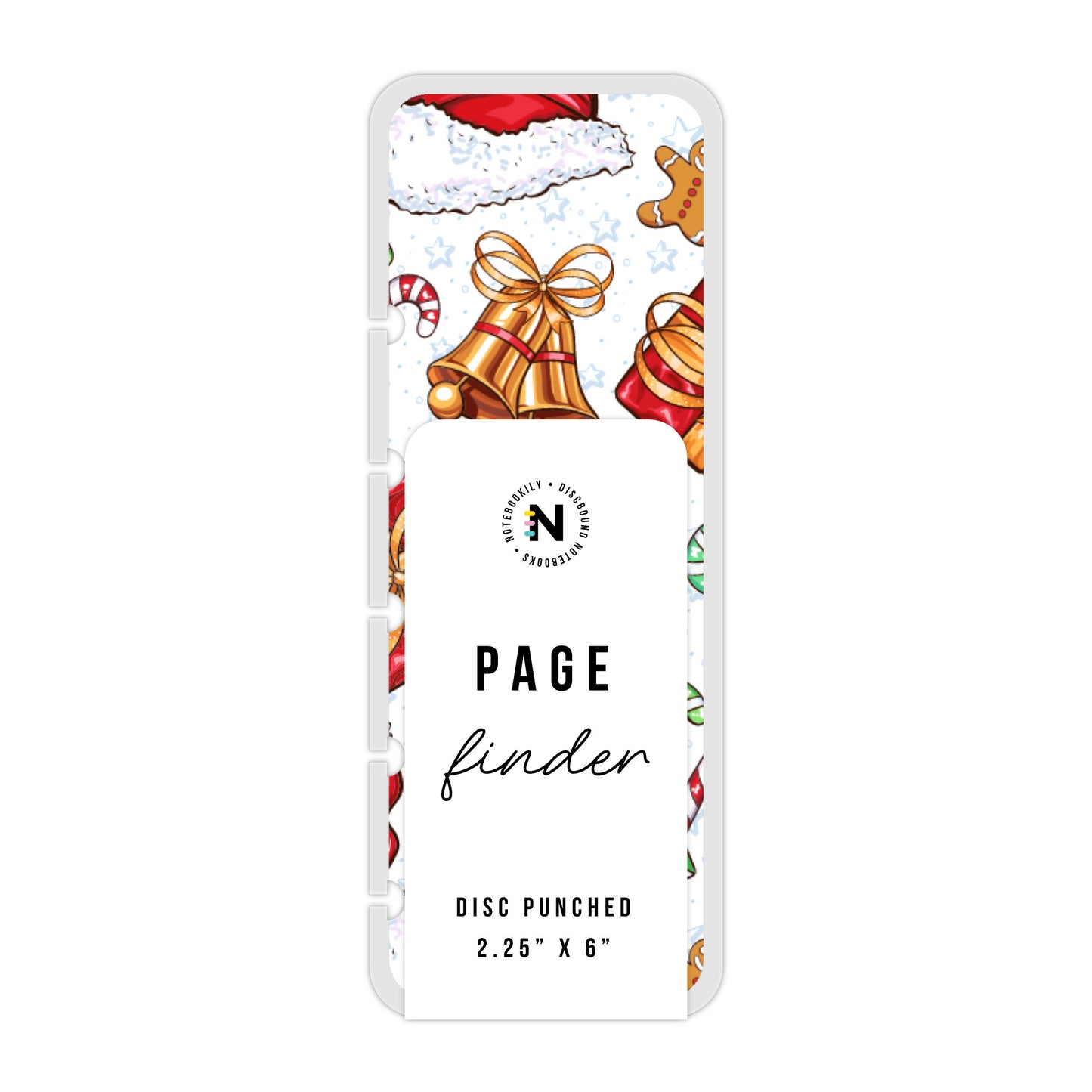 Cute Candy Canes Discbound Page Finder Bookmark