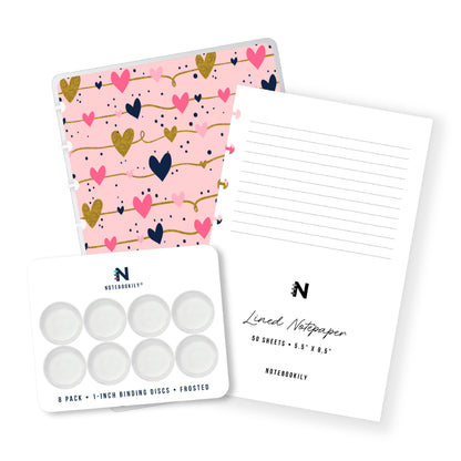 Hearts Discbound Notebook Kit