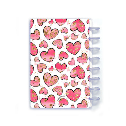Sparkly Hearts Discbound Notebook Kit