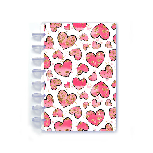 Sparkly Hearts Discbound Notebook Kit