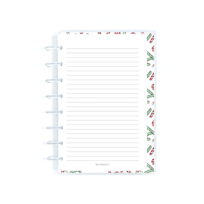Cute Christmas Candy Canes Discbound Notebook Kit
